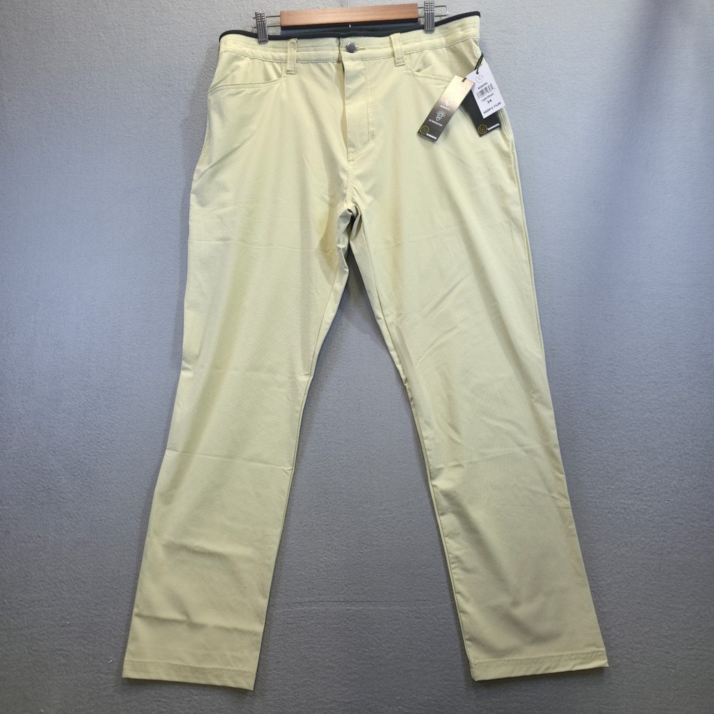 Burnside Men's Beige Stretch UV Protection Nylon Blend Khaki Pants Size 34x29.5‎